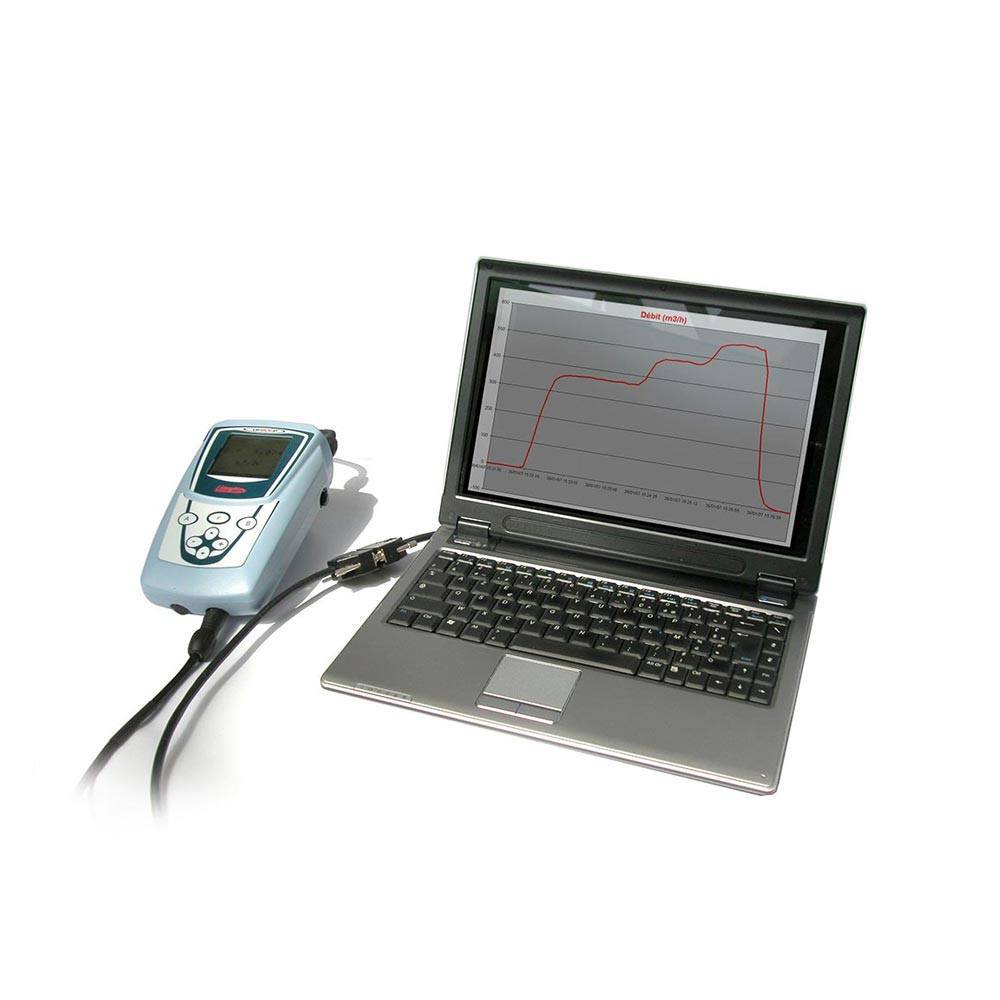 Mesure de débit débitmètre a ultrasons portable